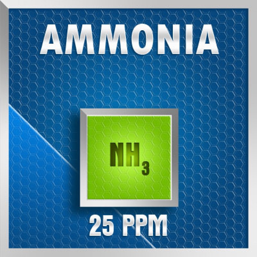 Gasco 13-25: Ammonia (NH3) Calibration Gas – 25 PPM 1