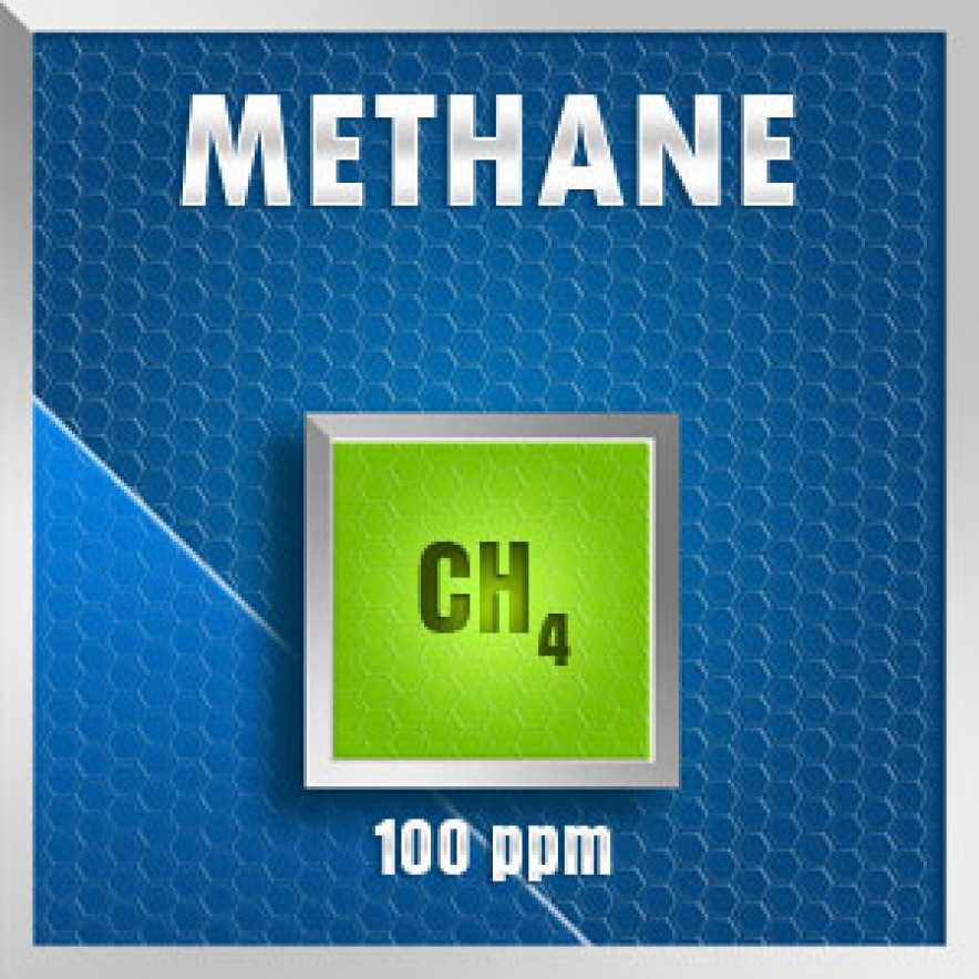 Gasco Bump Test 150A-100: Methane (CH4) Calibration Gas – 100 PPM 1