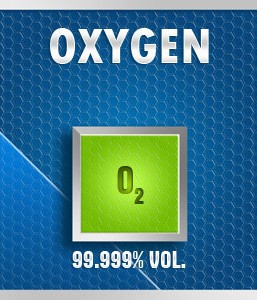 Gasco 158: Oxygen (O2) 99.999% vol. Calibration Gas