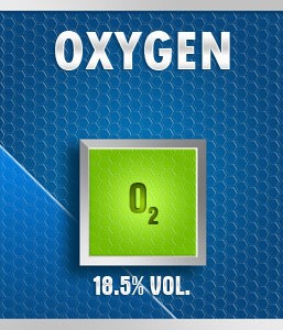 Gasco 161-18.5: Oxygen (O2) 18.5% vol. Calibration Gas