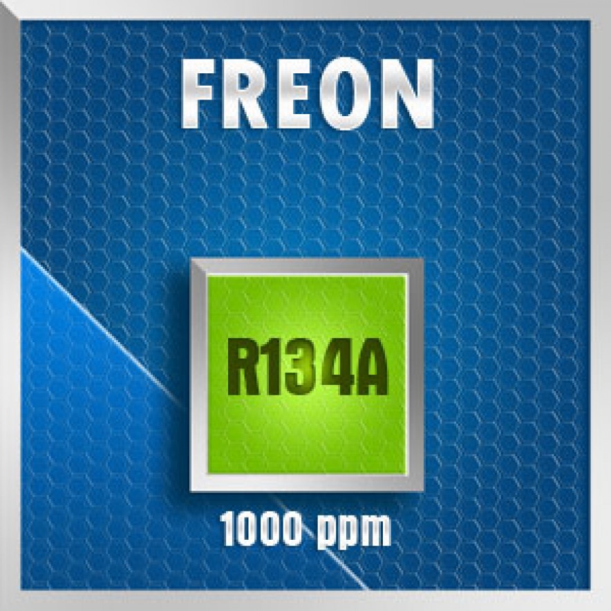 Gasco Bump Test 70-1000: Freon R134A Calibration Gas – 1000 PPM 1