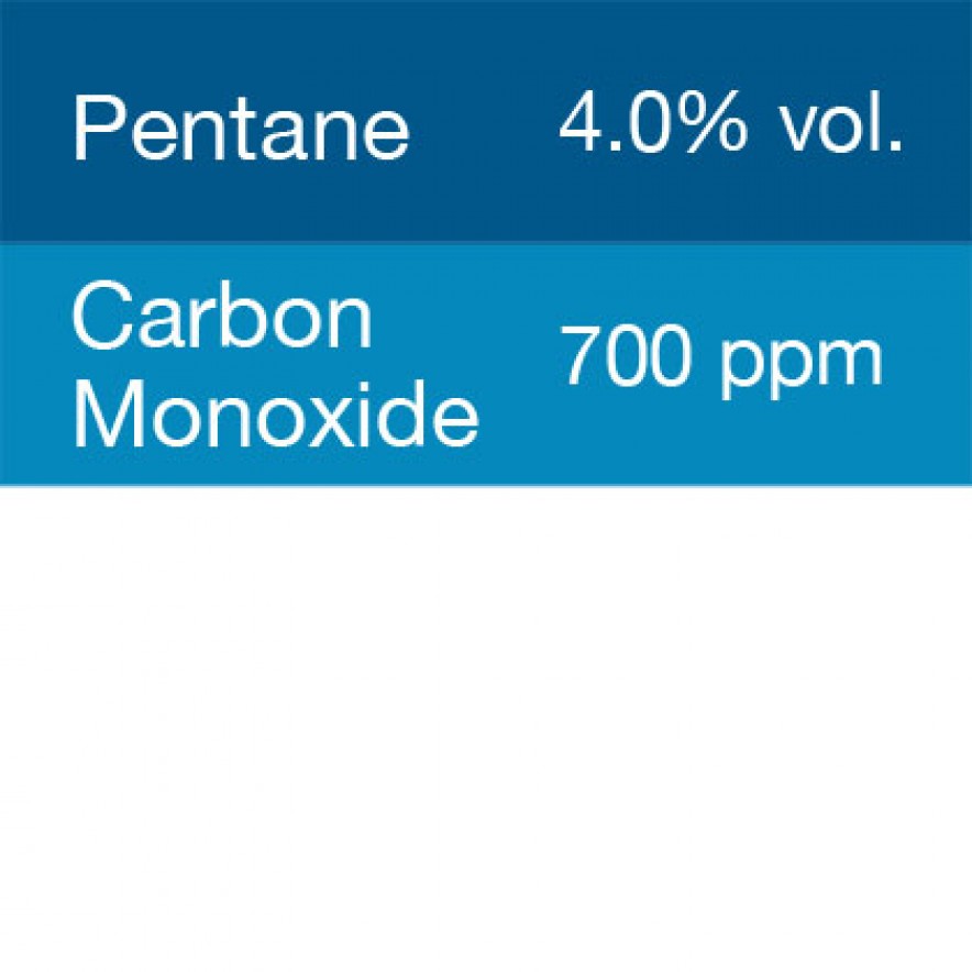 Bump Test Gas: Gasco 350 Multi-Gas Mix: 700 PPM Carbon Monoxide, 4