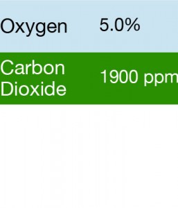 Gasco 352 Multi-Gas Mix: 1900 PPM Carbon Dioxide, 5.0% Oxygen, Balance Nitrogen