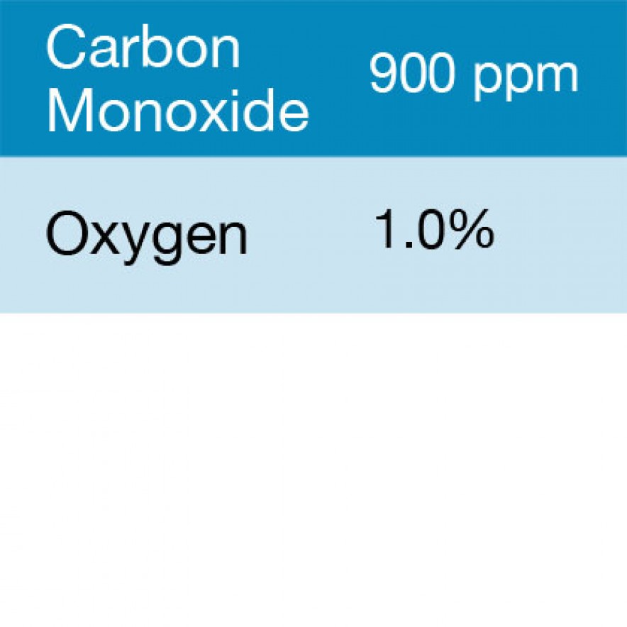 Gasco 383S Multi-Gas Mix: 900 PPM Carbon Monoxide, 1
