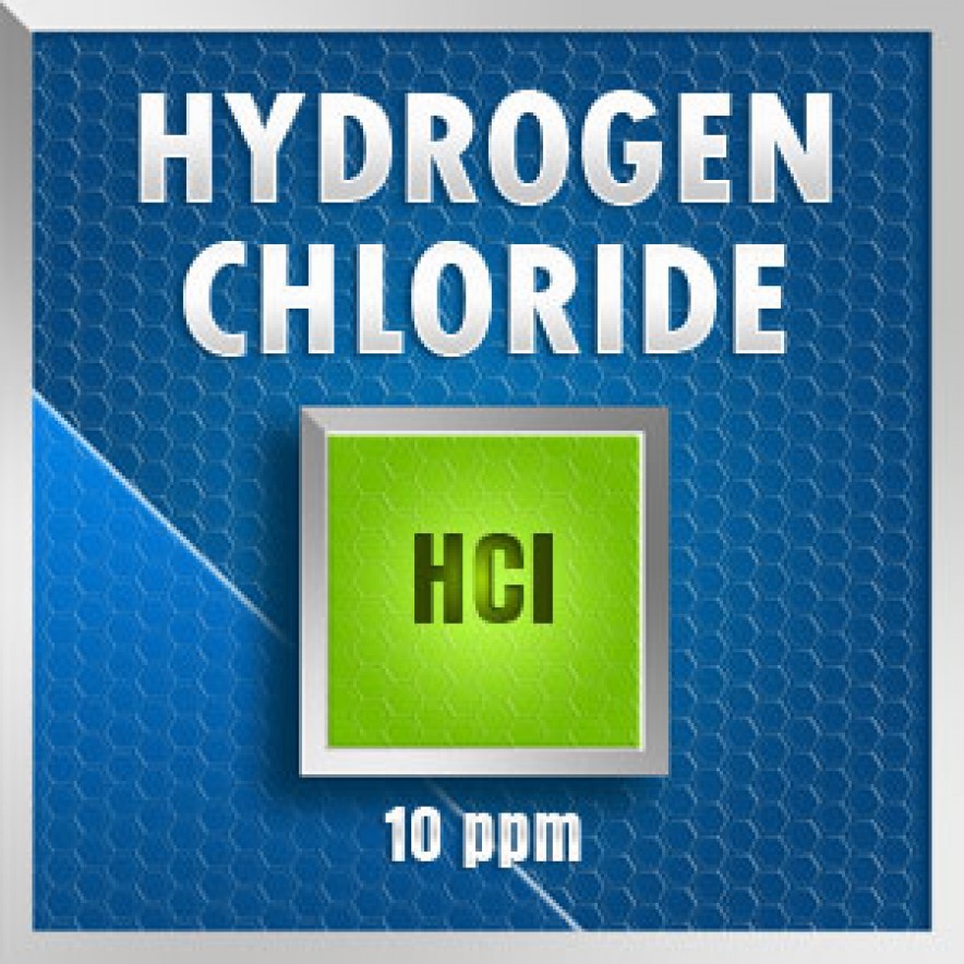 Gasco HCL-10: Hydrogen Chloride (HCI) Calibration Gas – 10 PPM 1