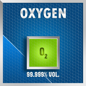 Gasco 158: Oxygen (O2) 99.999% vol. Calibration Gas