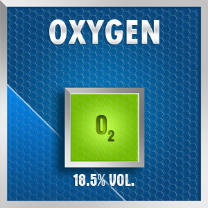 Gasco Bump Test 161-18.5: Oxygen (O2) 18.5% vol. Calibration Gas
