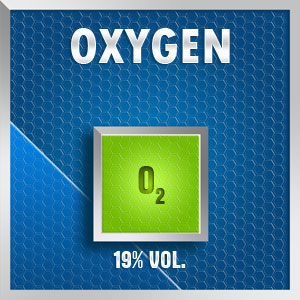 Gasco Bump Test 161-19: Oxygen (O2) 19% vol. Calibration Gas